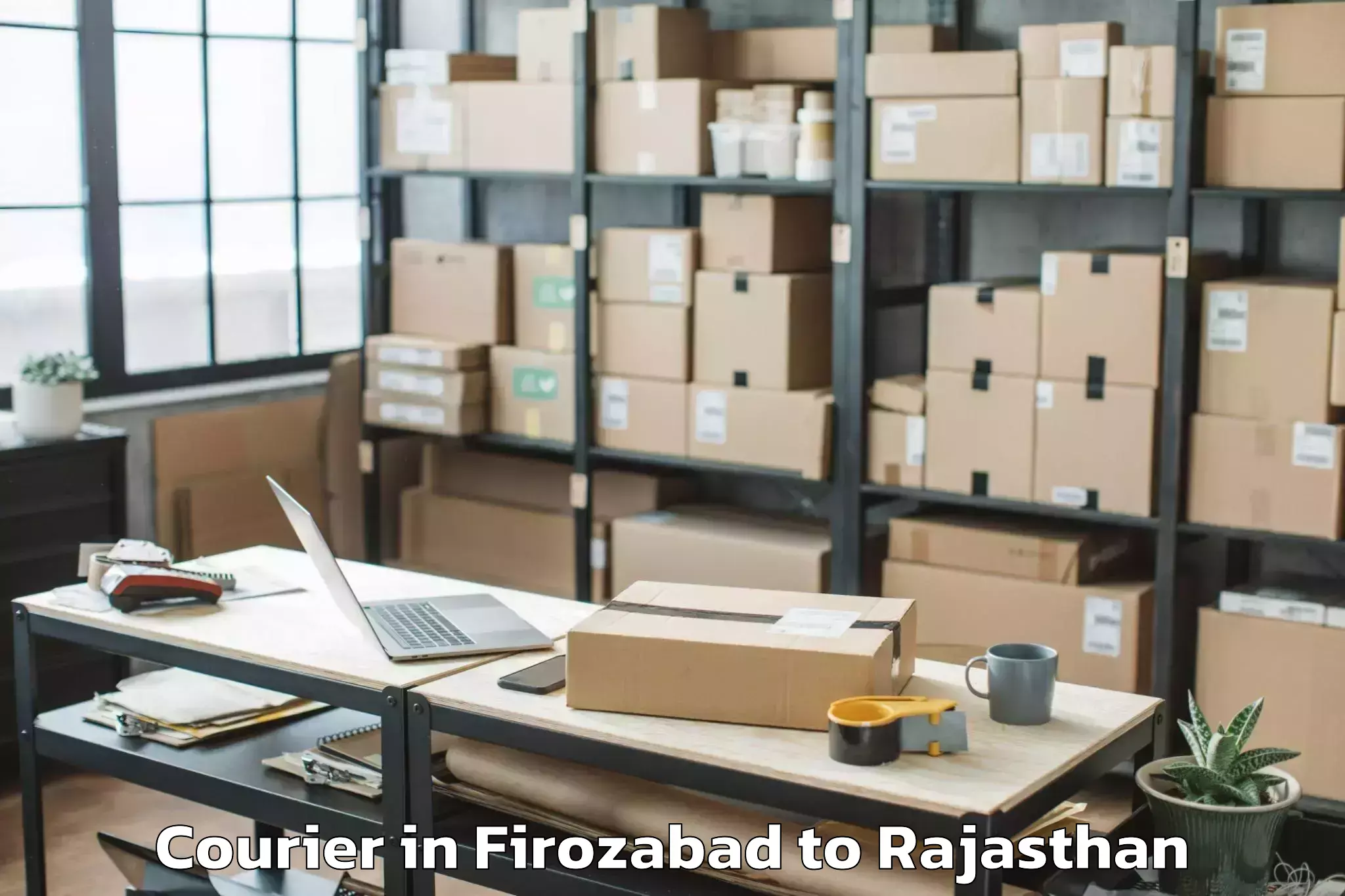 Quality Firozabad to Singhania University Jhunjhunu Courier